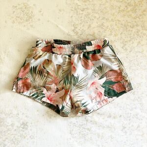 Old Navy Girls Size Medium 8 Go Dry Cool Run Shorts Tropical Floral Running